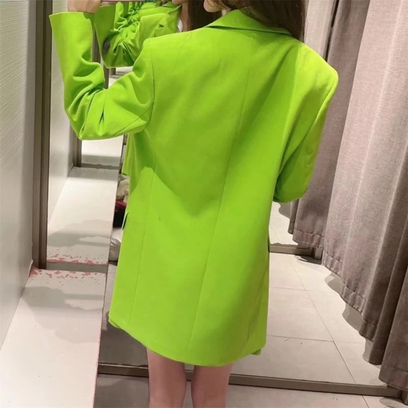 Zara Inspired Green Blazer & Skort Set - Picture 4 of 6